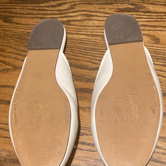 White Amazon Essentials Open Back Flats - Picture 2 of 4